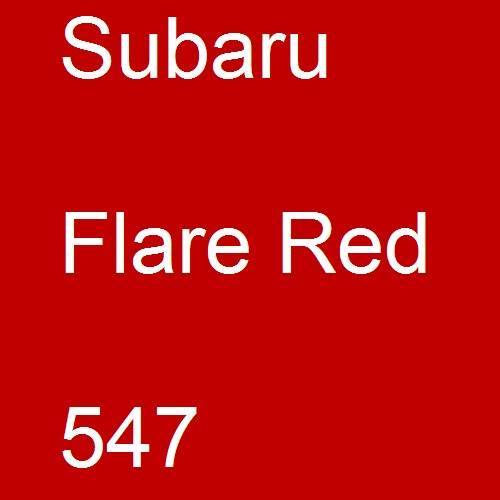 Subaru, Flare Red, 547.